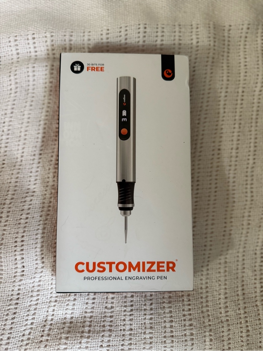 CUSTOMIZER Professional Engraving Pen - Silver and Black